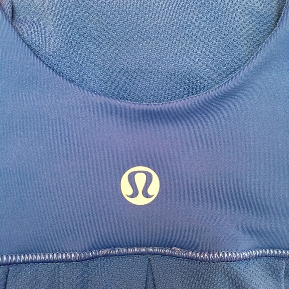 Lululemon Blue White Tank Striped Top Size 4 - Picture 7 of 8